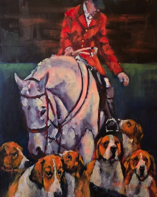 Jane McIntosh | Hunter and his hounds | McAtamney Gallery and Design Store | Geraldine NZ